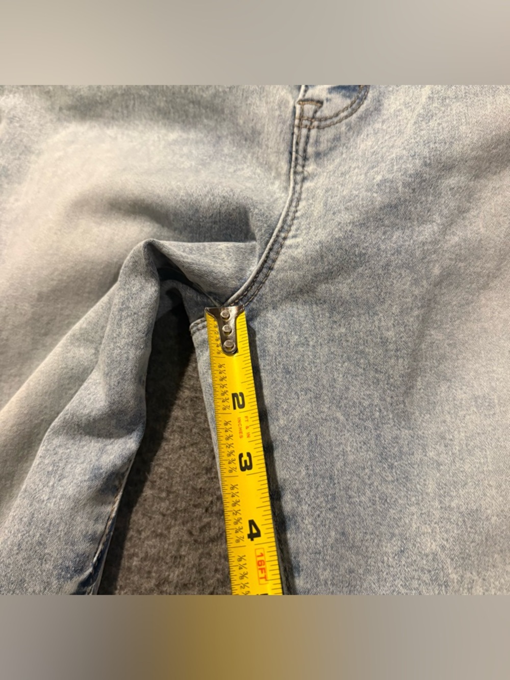 Curve Appeal High Rise Essential Skinny Jeans Womens 16/33 (inseam 28) blue - Picture 5 of 11